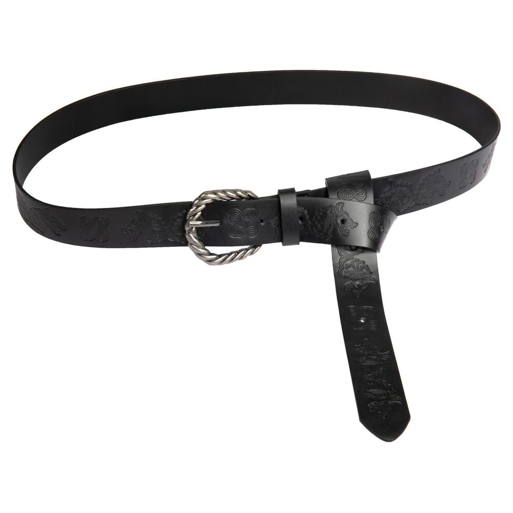 2263 Medieval Faux Leather Belt, Renaissance Knight Viking Dragon